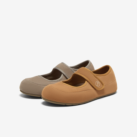 百思图2025春季新款时尚户外休闲玛丽珍鞋平跟圆头女单鞋A2888AQ5