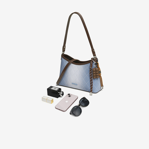 百思图2025春季新款商场同款时髦通勤腋下包单肩斜挎包女X3655AX5