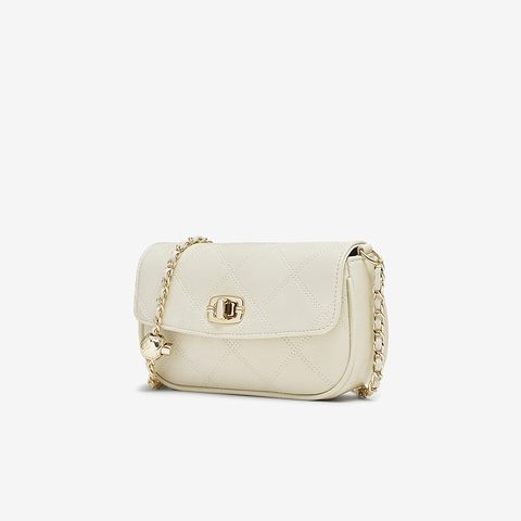 百思图2025春季新款商场同款时髦通勤绗缝包单肩斜挎包女X3656AX5