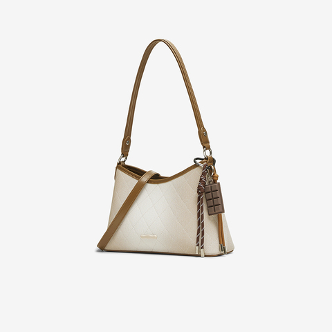 百思图2025春季新款商场同款时髦通勤腋下包单肩斜挎包女X3655AX5