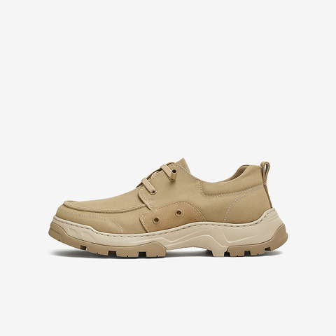 百思图2025夏季新款商场同款时尚通勤布鞋厚底男休闲鞋G6708BM5