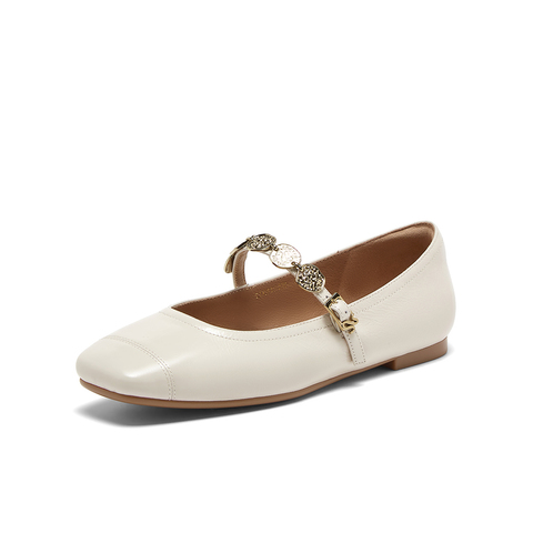 百思图2025春季新款简约时尚通勤玛丽珍鞋方头浅口女单鞋TIK71AQ5