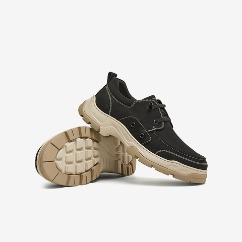 百思图2025夏季新款商场同款时尚通勤布鞋厚底男休闲鞋G6708BM5