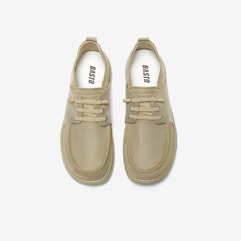 百思图2025夏季新款商场同款简约休闲布鞋厚底男休闲鞋K8807BM5