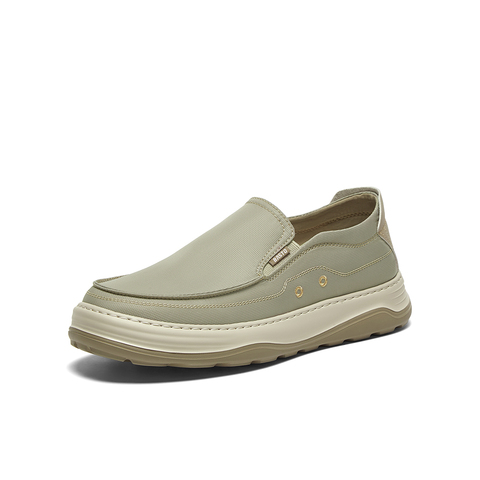 百思图2025夏季新款商场同款时尚通勤布鞋厚底男休闲鞋L6520BM5