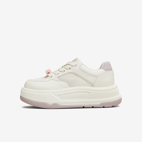 百思图2025夏季新款时尚潮流街头运动板鞋厚底女休闲鞋X2711BM5