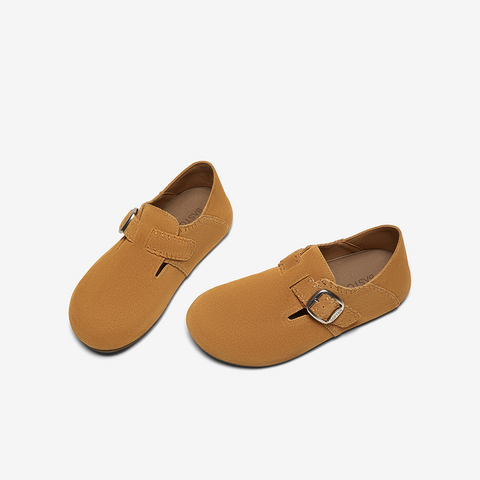 百思图2025春季新款商场同款简约复古勃肯鞋平跟女单鞋A5983AM5