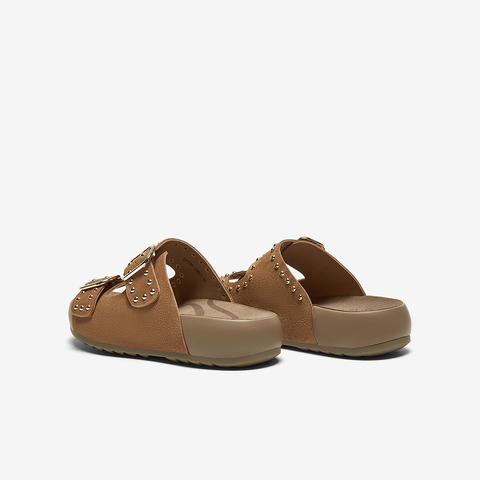 百思图2025夏季新款简约户外休闲运动一字拖厚底女拖鞋D7740BT5