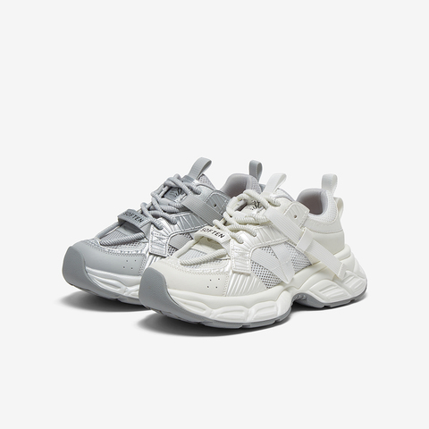 百思图2025夏季新款商场同款户外运动老爹鞋厚底女休闲鞋B6866BM5