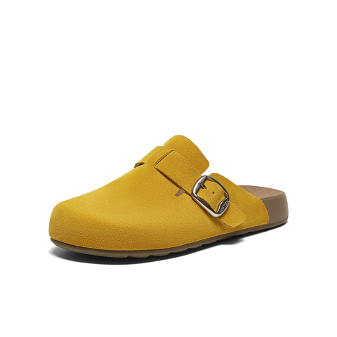 百思图2025夏季新款商场同款复古休闲勃肯鞋平跟女单鞋A9080BH5