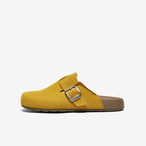 百思图2025夏季新款商场同款复古休闲勃肯鞋平跟女单鞋A9080BH5