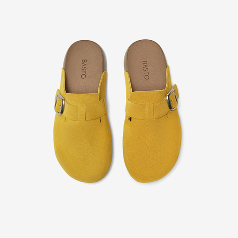 百思图2025夏季新款商场同款复古休闲勃肯鞋平跟女单鞋A9080BH5