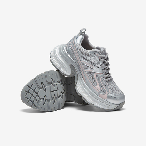 百思图2025春季新款商场同款时尚户外老爹鞋厚底女休闲鞋B6187AM5