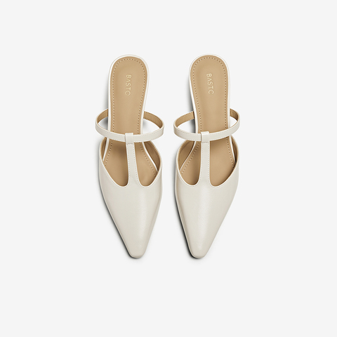 百思图2025夏季新款商场同款简约通勤穆勒鞋尖头女拖鞋B2612BH5