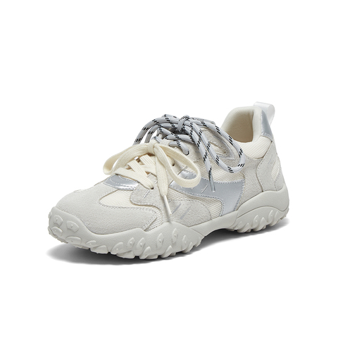 百思图2025夏季新款时髦复古户外运动德训鞋厚底女休闲鞋A2075BM5