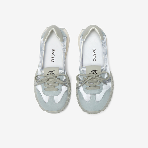 百思图2025夏季新款时尚复古经典户外休闲德训鞋女休闲鞋D3063BA5