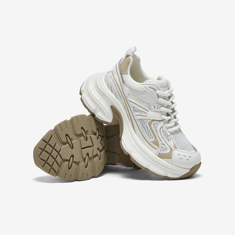 百思图2025春季新款商场同款时尚户外老爹鞋厚底女休闲鞋B6187AM5