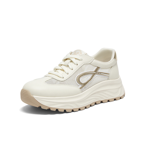 百思图2025夏季新款商场同款时尚街头阿甘鞋厚底女休闲鞋VLHA2BM5