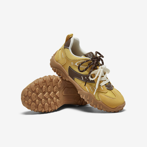 百思图2025夏季新款时髦复古户外运动德训鞋厚底女休闲鞋A2075BM5