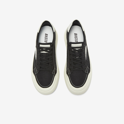 百思图2025夏季新款简约户外运动板鞋厚底圆头男休闲鞋L3306BM5