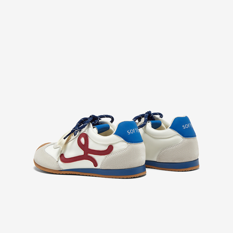 百思图2025夏季新款时髦复古街头运动德训鞋平跟女休闲鞋A1825BM5