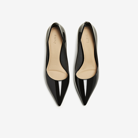 百思图2025秋季新款时尚简约通勤细高跟尖头浅口女单鞋F3212CQ5