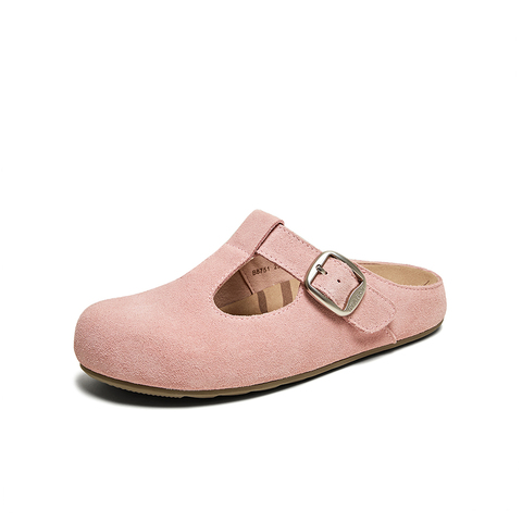 百思图2025夏季新款商场同款复古运动勃肯鞋平跟女凉鞋B6751BH5