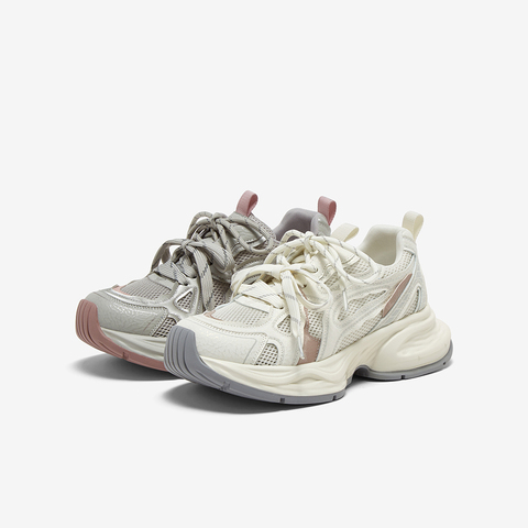 百思图2025夏季新款时尚潮流街头运动老爹鞋厚底女休闲鞋B1051BM5