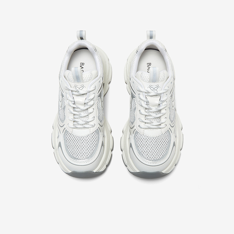 百思图2025夏季新款时尚街头潮流老爹鞋厚底女休闲鞋B6185BM5