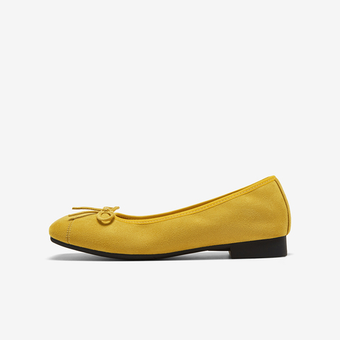 百思图2025秋季新款简约时尚蝴蝶结浅口方头女单鞋B2700CQ5