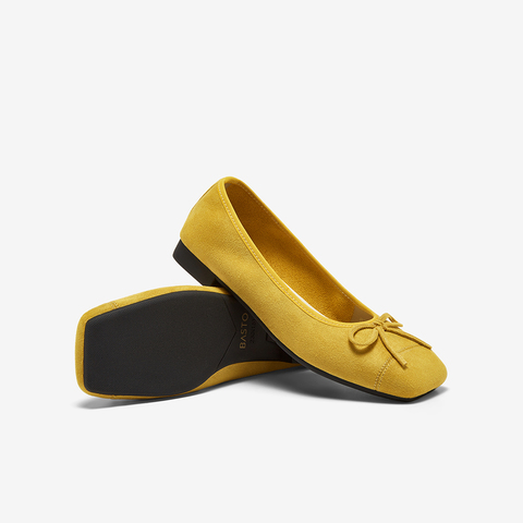 百思图2025秋季新款简约时尚蝴蝶结浅口方头女单鞋B2700CQ5