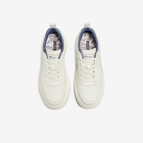 百思图2025夏季新款时尚户外运动板鞋厚底圆头男休闲鞋E3091BM5