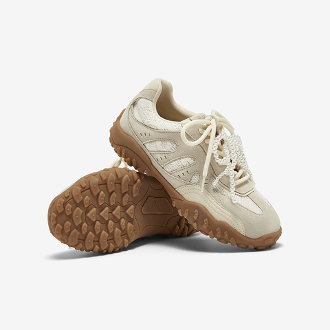 百思图2025夏季新款时尚街头复古运动德训鞋厚底女休闲鞋A2077BM5