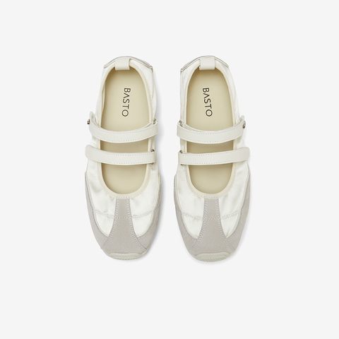 百思图2025夏季新款时尚复古户外休闲芭蕾舞鞋平跟女单鞋A9003BQ5