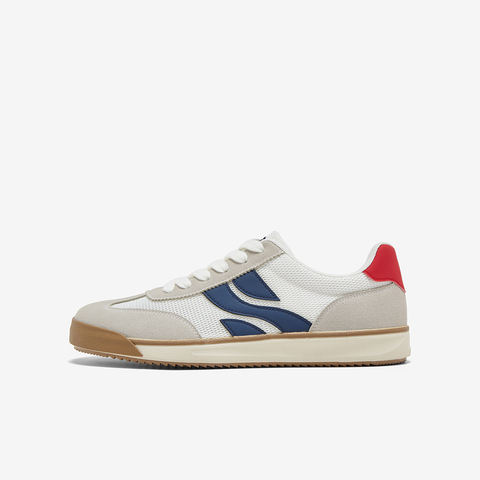 百思图2025夏季新款时尚复古运动德训鞋平跟圆头男休闲鞋J2507BM5