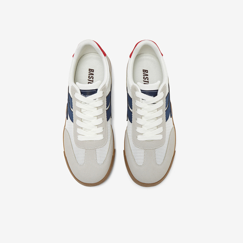 百思图2025夏季新款时尚复古运动德训鞋平跟圆头男休闲鞋J2507BM5