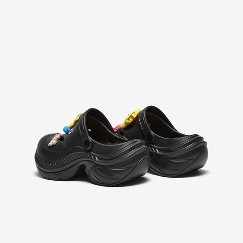 百思图2025夏季新款时尚潮流街头休闲洞洞鞋厚底女拖鞋X0022BH5