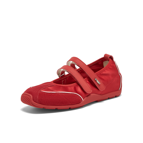 百思图2025夏季新款时尚复古户外休闲芭蕾舞鞋平跟女单鞋A9003BQ5