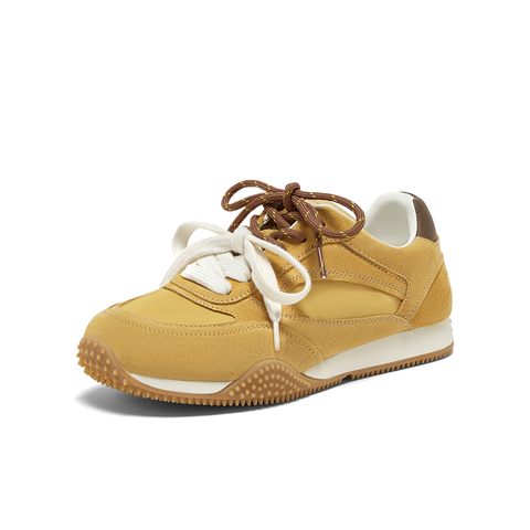 百思图2025夏季新款简约户外运动厚底圆头女休闲鞋E5517BM5