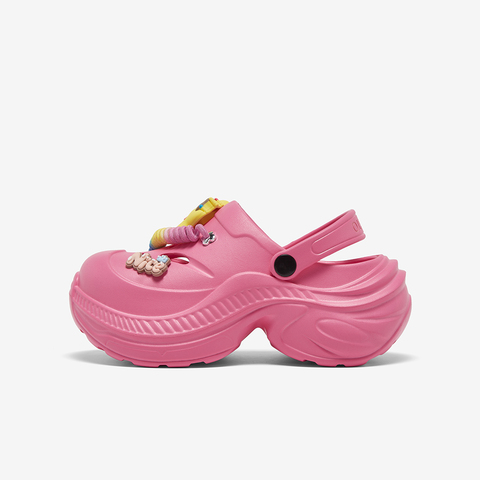 百思图2025夏季新款时尚潮流街头休闲洞洞鞋厚底女拖鞋X0022BH5