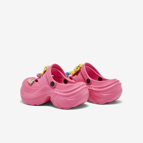 百思图2025夏季新款时尚潮流街头休闲洞洞鞋厚底女拖鞋X0022BH5