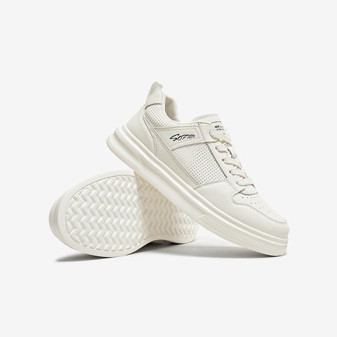 百思图2025夏季新款时尚户外运动板鞋厚底圆头男休闲鞋E3091BM5