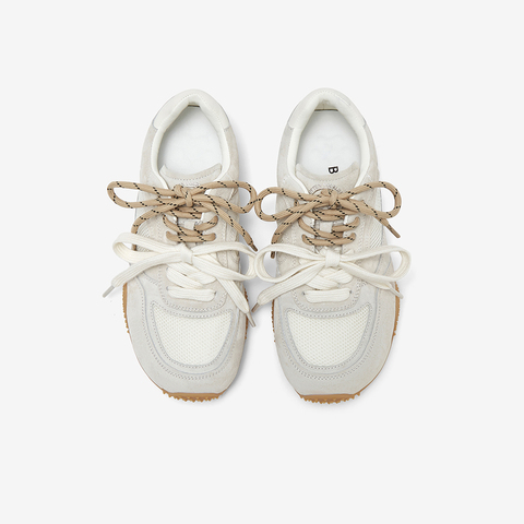 百思图2025夏季新款简约户外运动厚底圆头女休闲鞋E5517BM5