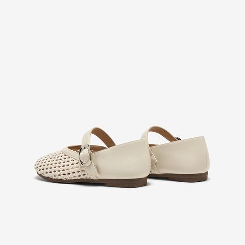 百思图2025夏季新款时尚简约通勤玛丽珍鞋平跟圆头女单鞋W5691BQ5