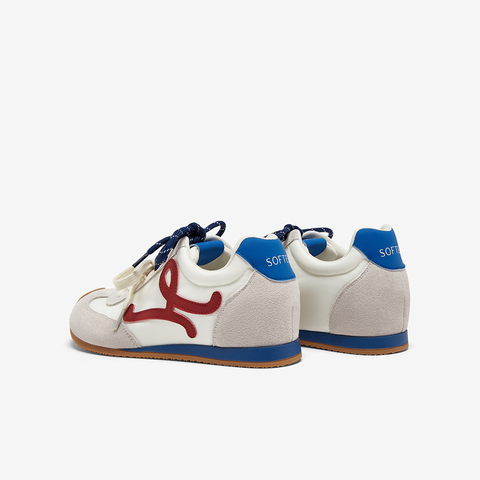 百思图2025秋季新款时尚复古街头运动德训鞋平跟女休闲鞋A1834CM5