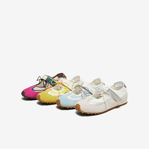 百思图2025秋季新款时尚复古休闲玛丽珍芭蕾舞鞋女单鞋D3138CM5