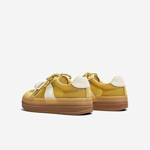 百思图2025夏季新款时尚街头运动复古德训鞋厚底女休闲鞋D3083BM5