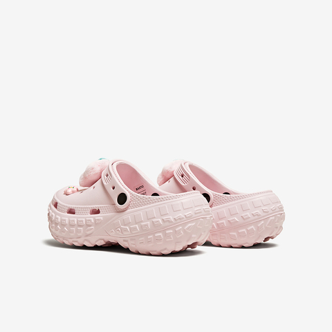 百思图2025夏季新款时尚潮流街头休闲洞洞鞋厚底女凉鞋X0007BH5