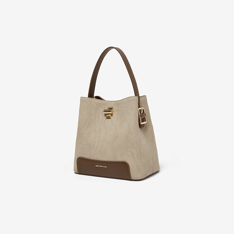 百思图2025夏季新款商场同款简约通勤手提包单肩斜挎包女RX356BX5