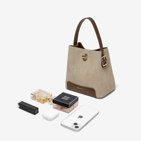 百思图2025夏季新款商场同款简约通勤手提包单肩斜挎包女RX356BX5